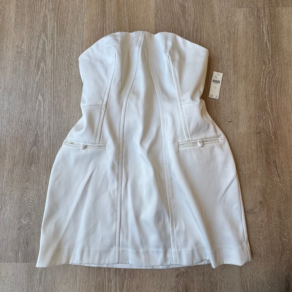 BHLDN Clean Lines Strapless Mini Dress - Size S - Picture 2 of 10